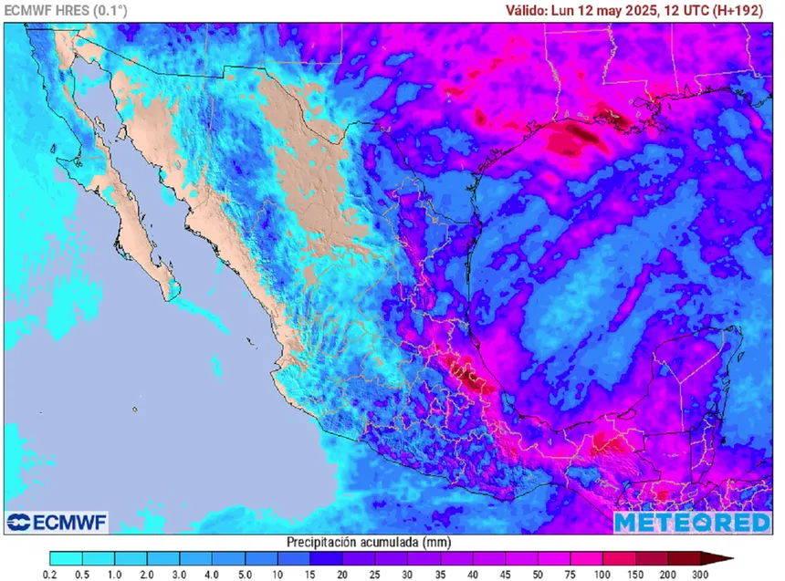 Frente frío 45 combina lluvias, viento y calor intenso