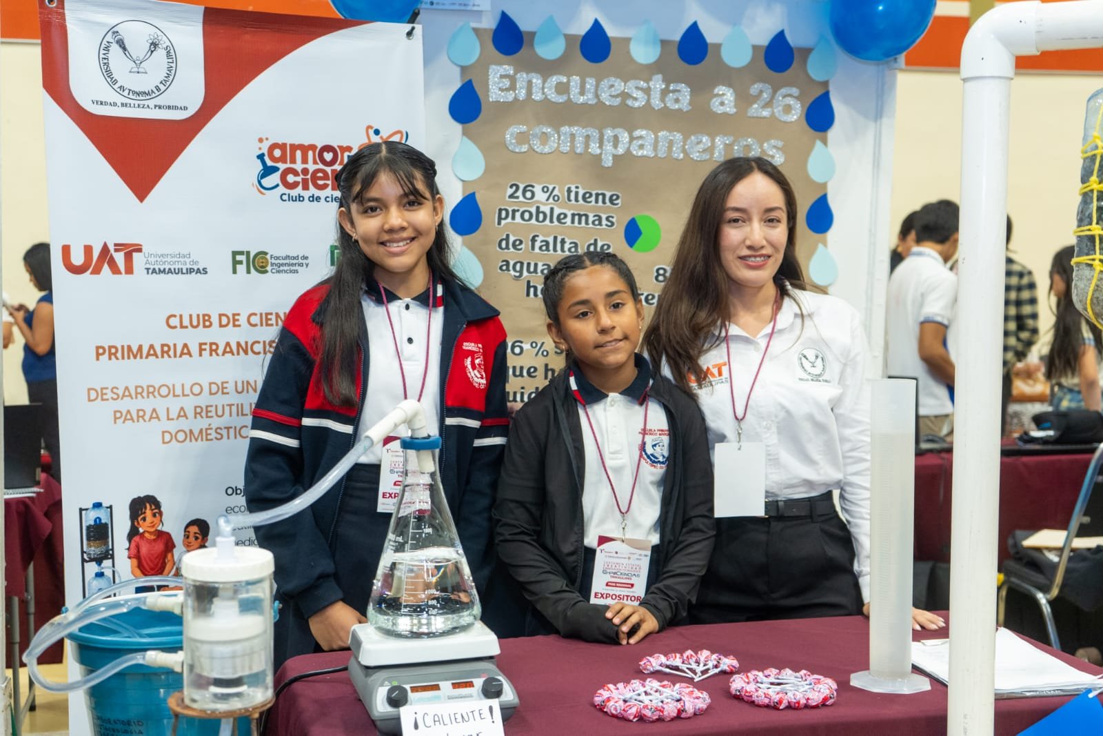 Con Asesoría de la Universidad Alumnas de Primaria Crean Filtro Ecológico de Agua